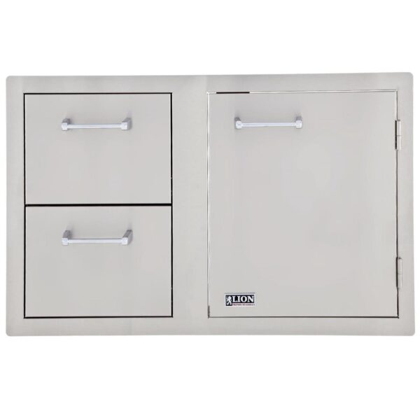 LION 33-INCH ACCESS DOOR AND DOUBLE DRAWER COMBO