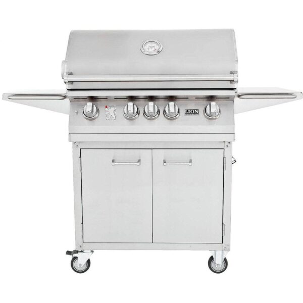 LION L75000 FREE-STANDING STAINLESS STEEL PROPANE CART GRILL
