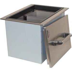 LION STAINLESS STEEL ICE CHEST AND CONDIMENT TRAY