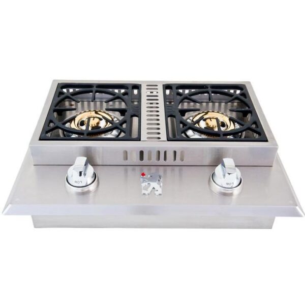 LION DROP-IN STAINLESS STEEL DOUBLE SIDE PROPANE GAS BURNER