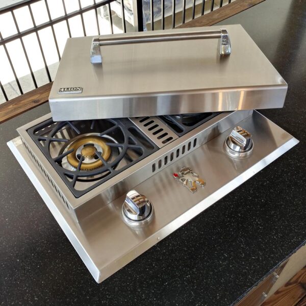 LION DROP-IN STAINLESS STEEL DOUBLE SIDE PROPANE GAS BURNER