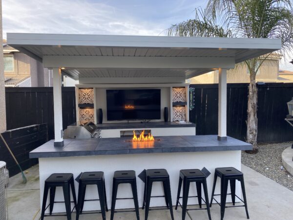 Just BBQ Grills - BBQ Island - 3 Piece TV Island With Roof and Gallery_1